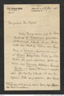 Nachlass Franz Steindachner, Brief von P. Pappenheim an Franz Steindachner (16.01.1908), Inv.Nr. 382.04, Seite 1